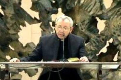 El padre Rupnik en las predicaciones a la Curia vaticana con motivo de su Jubileo de la Misericordia