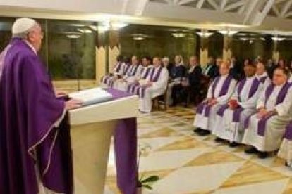 El Papa Francisco en sus homilías cuaresmales en las misas de Santa Marta