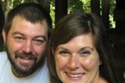 Cari Donaldson y su marido.