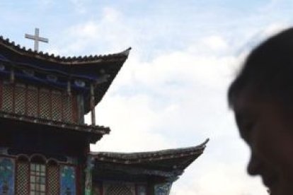 La iglesia católica de Nidadang, en Tíbet - en zonas remotas y aisladas las comunidades católicas se han mantenido firmes