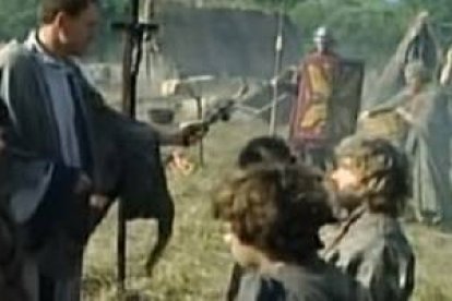 La conversión de los visigodos al catolicismo es el punto de partida a la unidad social y política de la que Esparza denomina «primera España». Imagen: serie «Barbarians. The Goths» (2004).