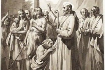 San Frumencio predicando.