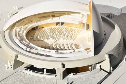 La primera piedra se colocó el 6 de septiembre y se espera que el templo esté terminado para la Navidad de 2023.