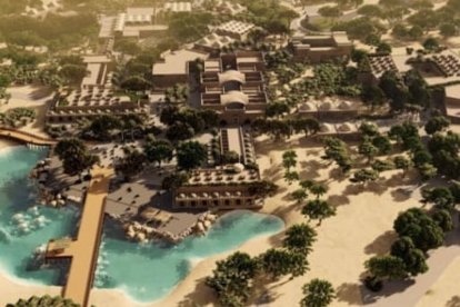 Una simulación del proyecto, realizada por MK Associates y Mostaqbal Engineering and Environmental Consultants and Design Workshop. Fuente: Religion News Service.