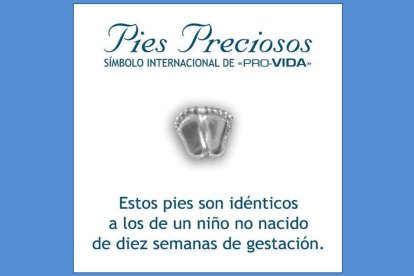 Los Pies Preciosos, un símbolo internacional provida que nació en la localidad sevillana de Mairena del Alcor.