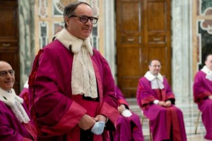 Alejandro Arellano al ser designado Rector de la Rota Romana en 2021