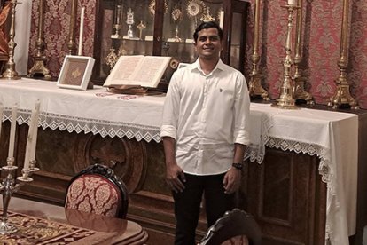 Nithin es de la diócesis de Kerala (India) y va a comenzar tercero de Teología en la Universidad de Navarra.