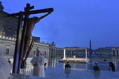 El Papa Francisco en la Vigilia del Coronavirus en Semana Santa de 2020