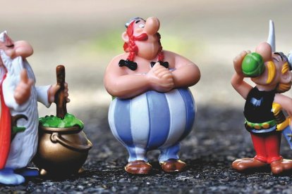 De izquierda a derecha en la foto, Panorámix, Obélix y Astérix: transmiten mucha sabiduría.