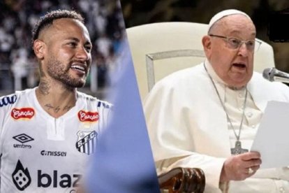 Neymar y otros futbolistas animan al Papa Francisco en su enfermedad