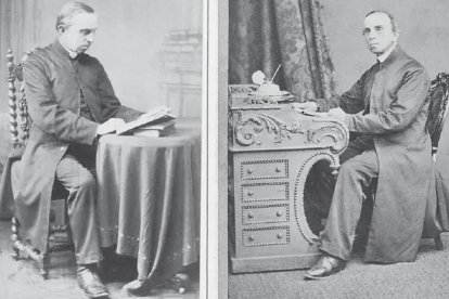 Vladimir Pecherin (1807-1885), ya como sacerdote, en dos retratos de sendos fotógrafos dublineses.