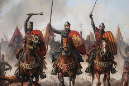 'La carga de los tres reyes' de Augusto Ferrer-Dalmau.