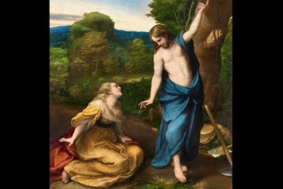 María Magdalena fue la primera en ver a Jesús Resucitado que recogen los Evangelios. 'Noli me tangere' (detalle, c. 1525) de Antonio Allegri da Correggio).