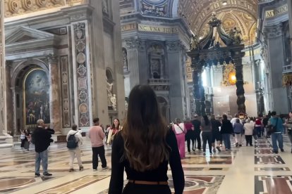 Interior de la basílica de San Pedro.