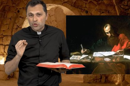Valentín Aparicio Lara, @curadetoledo, en una de sus charlas en Mater Mundi TV.