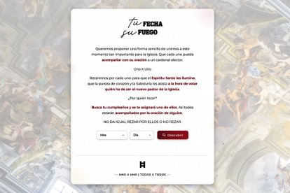 Tu fecha, su fuego: reza por un cardenal con Hakuna.