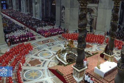 La Misa Pro Eligendo Pontifice, en la Basílica de San Pedro.