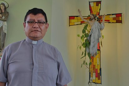El padre Contreras Llajaruna es superior del distrito de América del Sur de los maristas.