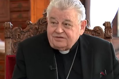 El cardenal Duka, en una entrevista posterior a la muerte de Francisco.