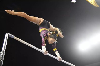 Justine Callis fue una gimnasta de alto nivel hasta 2019, y evangelizadora protestante casi hasta 2022