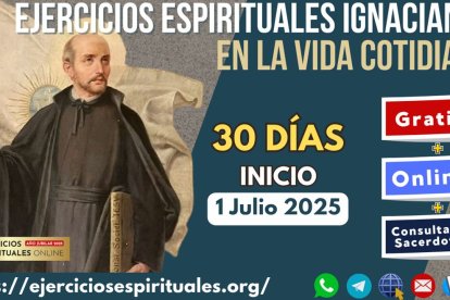Ejercicios Espirituales Ignacianos Online gratuitos organizados por sacerdotes y laicos terciarios del Instituto del Verbo Encarnado, con acompañamiento sacerdotal.