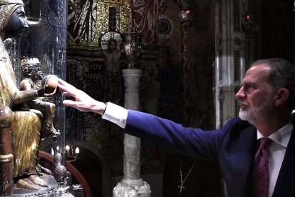 Felipe VI, ante la Moreneta