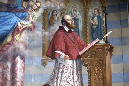 San Francisco de Sales en oración.