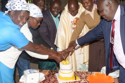 Encuentro festivo en la parroquia de Saint Joseph, Kapsabet, Kenia, en 2024