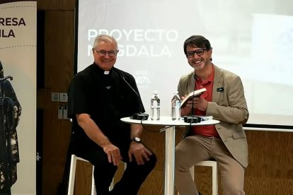 El Padre Solana y Jesús García.