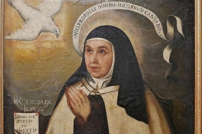 Santa Teresa de Jesús, en un óleo de fray Juan de la Miseria de 1576.