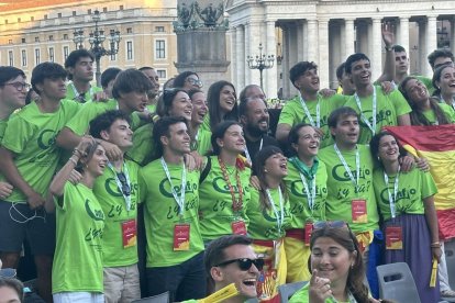 Jóvenes españoles en el Jubileo.