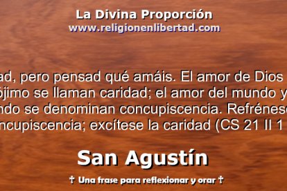 Amar a Dios, no al mundo