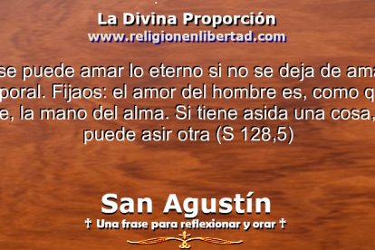 San Agustín. Sermón 128, 5