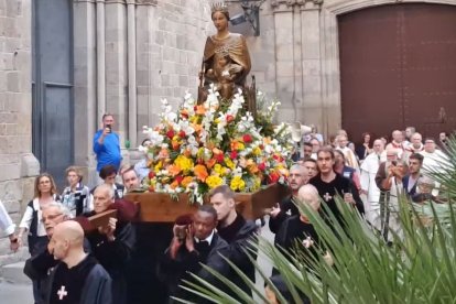 Procesión de la Virgen de la Merced en Barcelona, en 2022.