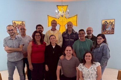 La comunidad de CL en Líbano con Rony Rameh, su responsable (Foto: Cesión del entrevistado)