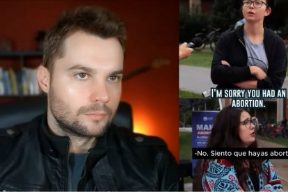 Marcel García corrobora y completa los argumentos de una mujer provida a una chica orgullosa de haber abortado.