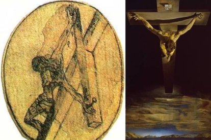 El dibujo de Cristo Crucificado de San Juan de la Cruz inspiró al de Salvador Dalí (1904-1989).