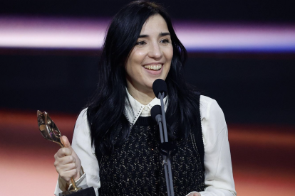 Alauda Ruiz de Azúa, directora de Los Domingos, al recoger el Premio Feroz