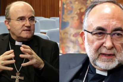 El obispo de Orihuela-Alicante, a la izquierda, y Sanz Montes, de Oviedo.