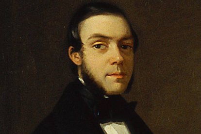 Juan Donoso Cortés, en el retrato de Luis Bochetón (1848).