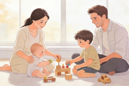 La alegría sencilla de un hogar donde los niños son bienvenidos.