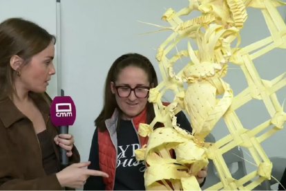 Palmas trenzadas de Granátula de Calatrava, para el Domingo de Ramos