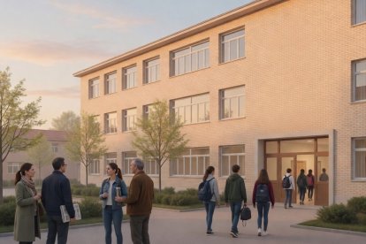 Familias y alumnos a las puertas de un centro de Bachillerato: ahí se concreta, cada mañana, la batalla por una verdadera libertad de educación.