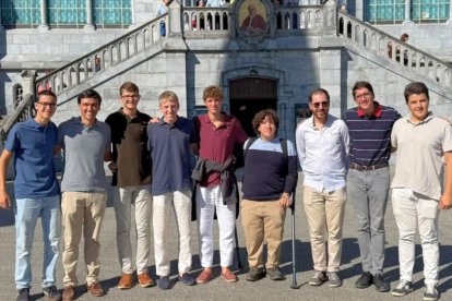 Los nuevos alumnos del seminario Nuestra Señora de los Ángeles, en Getafe,