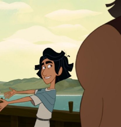 Juan presenta a Jesús en la película de dibujos Jesús Luz del Mundo