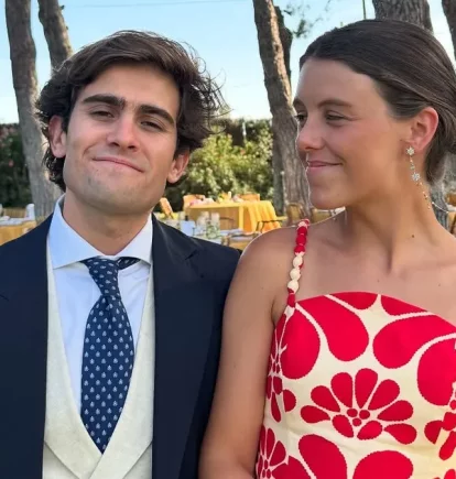 Manuela Ochoa Gómez-Acebo y su prometido, Pedro Cadahía, fallecido de forma repentina el pasado 12 de diciembre.