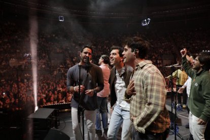 El concierto contó con un escenario 360º.