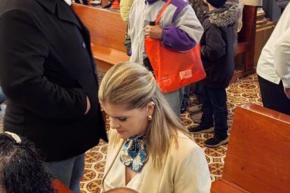 La presidenta electa junto a la patrona de Costa Rica.