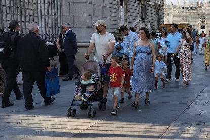 Familias enteras participaron de la eucaristía.