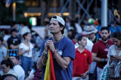 Jóvenes en la Vigilia con el Papa León XIV